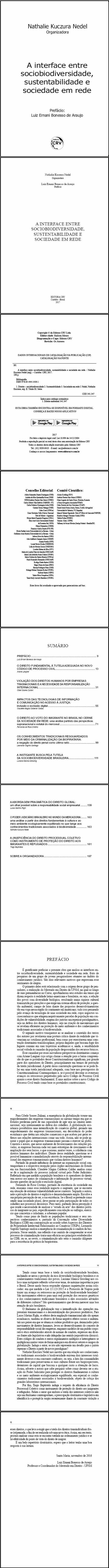 A INTERFACE ENTRE SOCIOBIODIVERSIDADE, SUSTENTABILIDADE E SOCIEDADE EM REDE